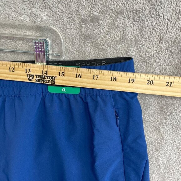 NEW Spyder Active Men's XL Blue Polyester Blend Athletic Shorts With Elastic - Picture 4 of 11